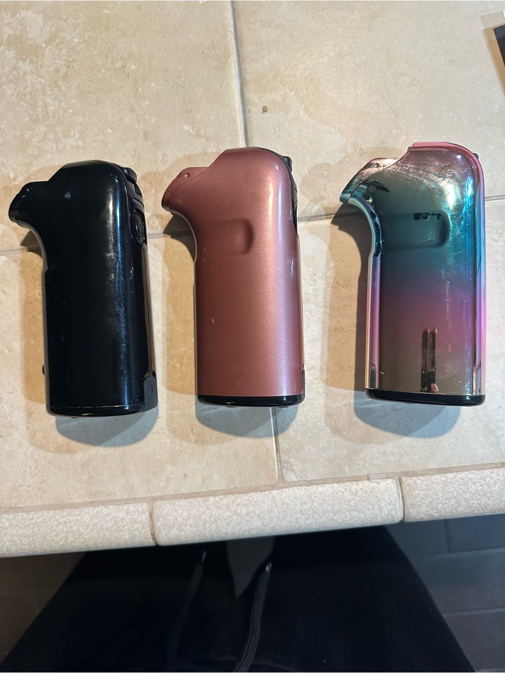 Set of 3 Salon Backwash Rinse Pots - Black, Rose, Iridescent - Picture 2 of 5